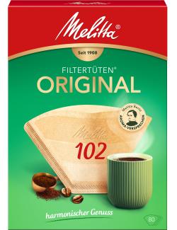 Melitta Original Filtertüten Naturbraun 102