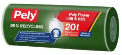 Pely 95% Recycling Müllbeutel mit Zugband 20 Liter