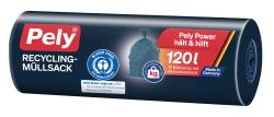 Pely Recycling-Müllsack mit Verschlussband 120 Liter