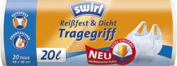 Swirl Tragegriff Reißfest & Dicht Müllbeutel 20 Liter
