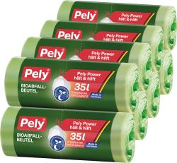 Pely Bio-Abfallbeutel mit Zugband 35 Liter