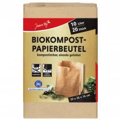 Jeden Tag Biokompost-Papierbeutel 10l