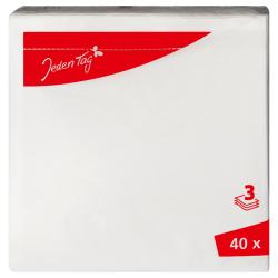 Jeden Tag Servietten weiß