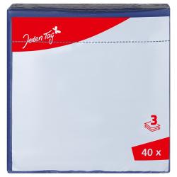 Jeden Tag Servietten blau