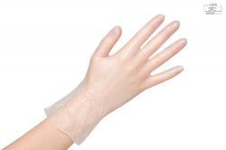 Vinyl Einmal-Handschuhe transparent Größe M