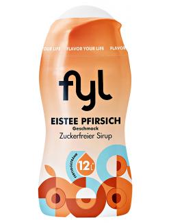 Fyl zuckerfreier Sirup Eistee Pfirsich Geschmack