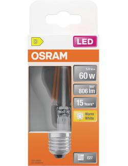 Osram LEDSCLA60 5,9W/827 230V FIL E27 warmweiß