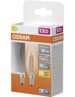 Osram LEDSCLB40 3,4W/827 230V FIL E14 warmweiß