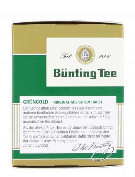 Bünting Tee Grüngold Teebeutel für 1 Glas