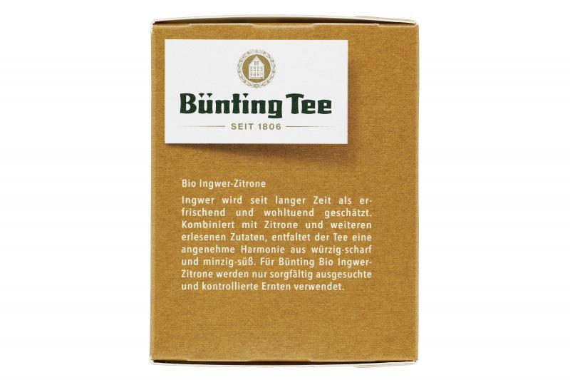 Bünting Tee Bio Ingwer-Zitrone
