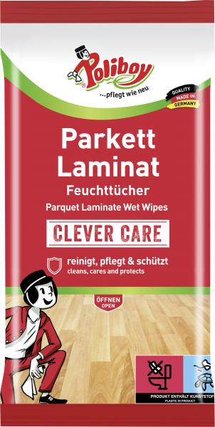 Poliboy Parkett Laminat Feuchttücher Clever Care