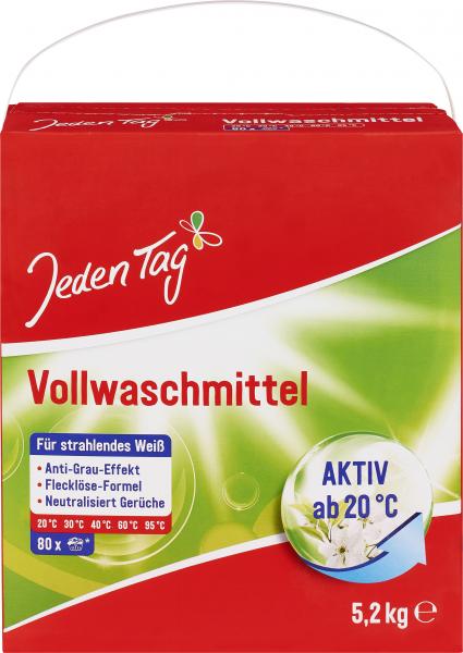 Jeden Tag Vollwaschmittel Pulver 80WL