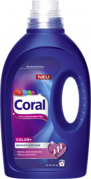 Coral Color+ Vollwaschmittel flüssig 16WL