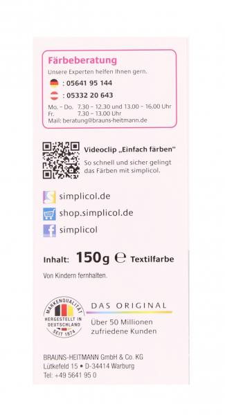 Simplicol Textilfarbe expert Mitternacht-Schwarz