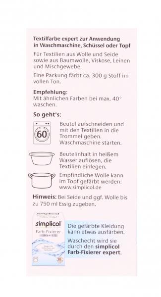 Simplicol Textilfarbe expert Mitternacht-Schwarz