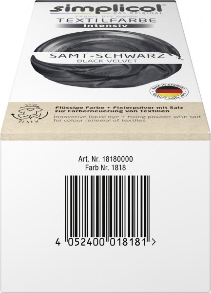 Simplicol Textilfarbe Intensiv Samt-Schwarz