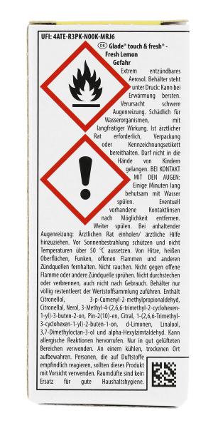Glade Touch & Fresh Minispray Nachfüller Fresh Lemon