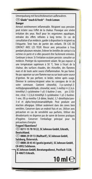 Glade Touch & Fresh Minispray Nachfüller Fresh Lemon