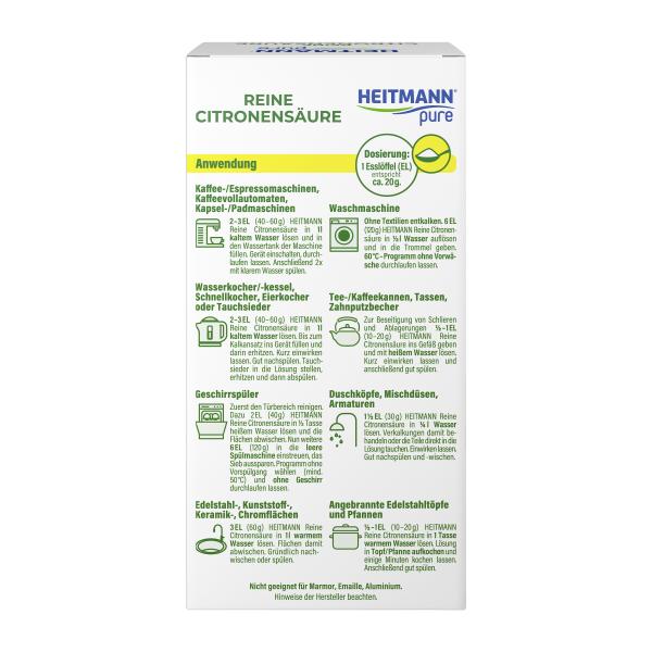 Heitmann pure Reine Citronensäure Pulver