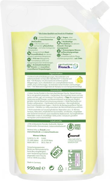 Frosch Dusche & Bad-Reiniger Citrus Nachfüller