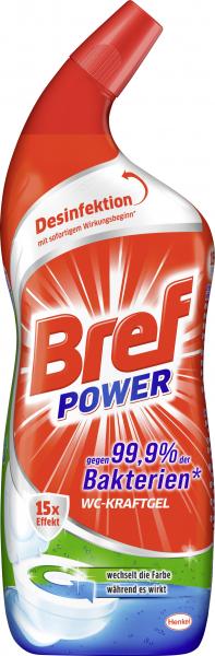Bref Power WC-Kraftgel gegen 99,9% der Bakterien