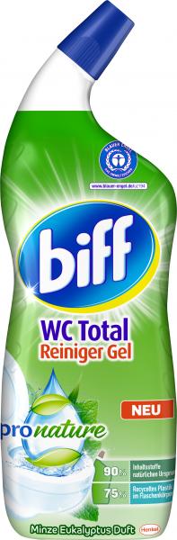 Biff WC Total Reiniger Gel pro nature Minze Eukalyptus Duft