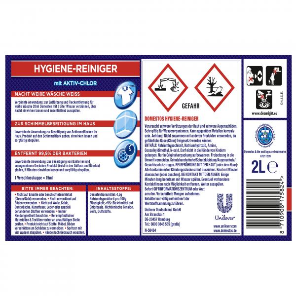 Domestos Hygiene-Reiniger mit Aktiv-Chlor