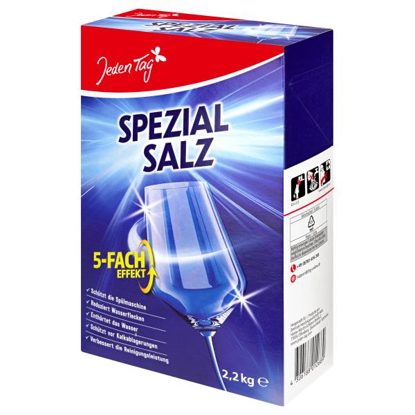 Jeden Tag Spezialsalz für Geschirrspülmaschinen