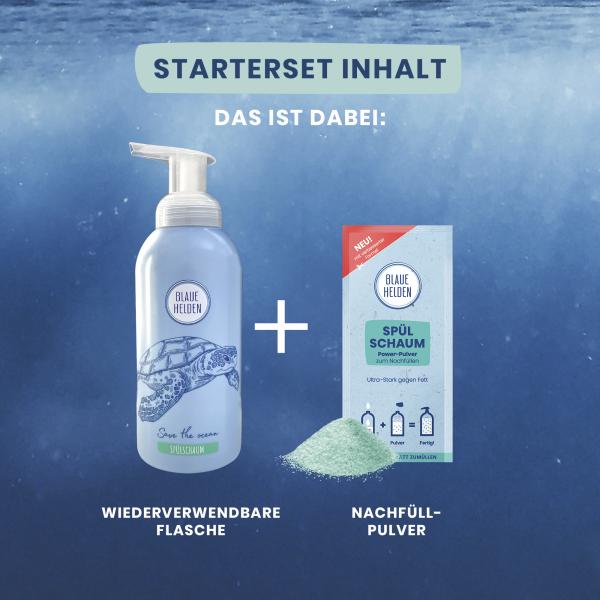 Blaue Helden Spülschaum Starterset