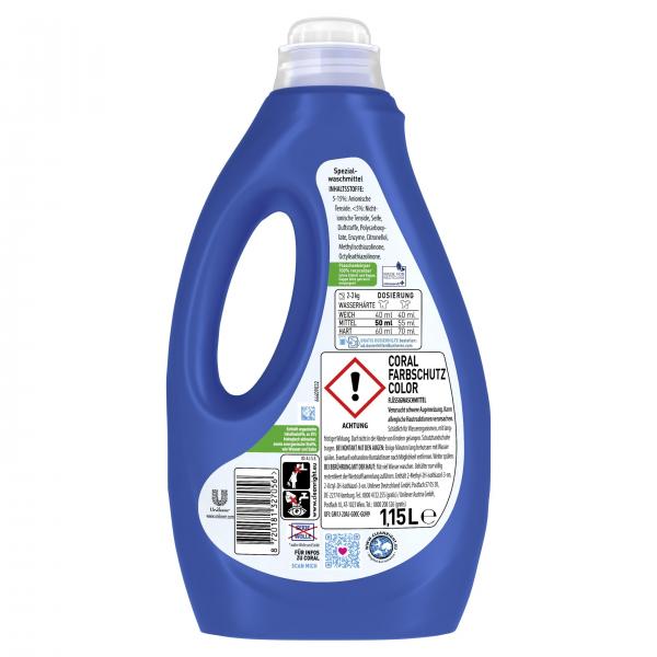 Coral Colorwaschmittel Flüssig Optimal Color