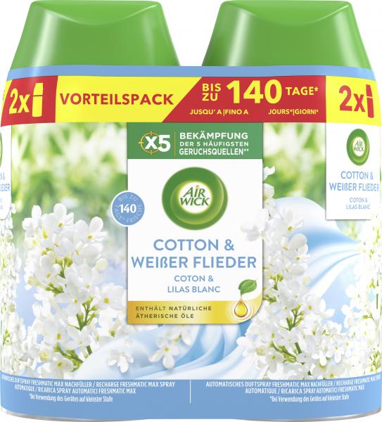 Air Wick Freshmatic Nachfüller Duopack Cotton & Weißer Flieder