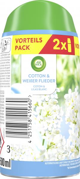 Air Wick Freshmatic Nachfüller Duopack Cotton & Weißer Flieder
