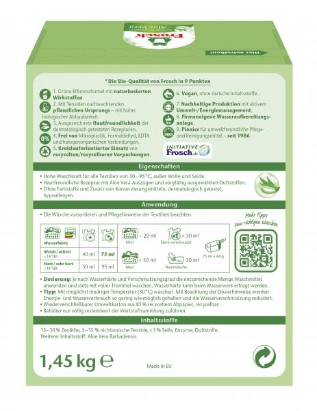 Frosch Sensitiv-Waschmittel Pulver Aloe Vera