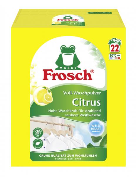 Frosch Voll-Waschmittel Pulver Citrus