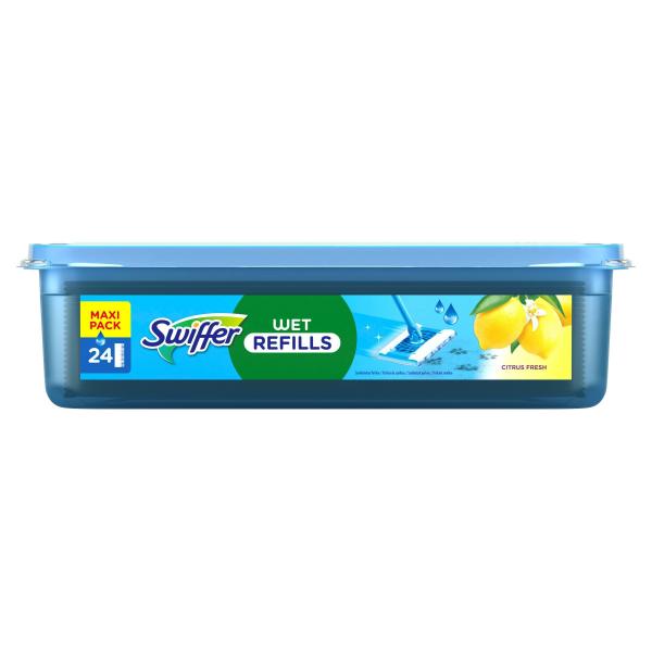 Swiffer Wet 24 Feuchte Bodenwischtücher Citrus Fresh Nachfüllpack