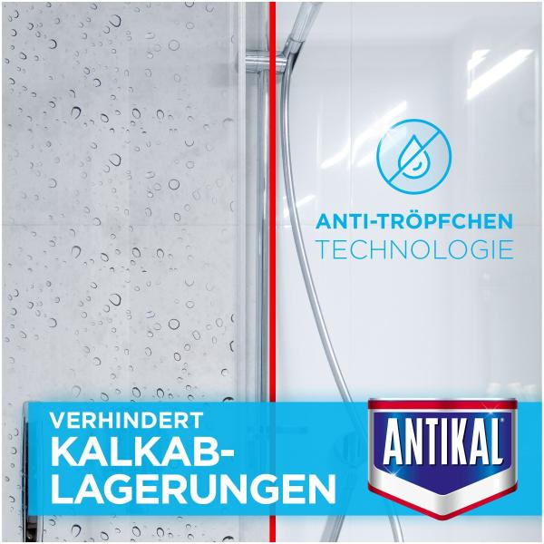 Antikal Kalkreiniger-Spray Dusche Express Weiße Frühlingsblume