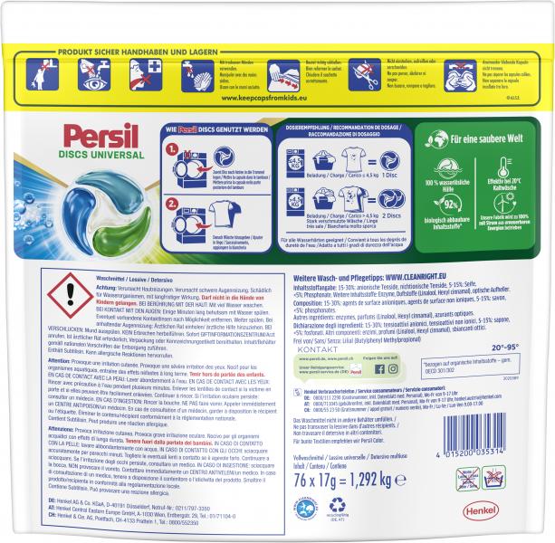 Persil Universal 4in1 Discs Waschmittel Tiefenrein