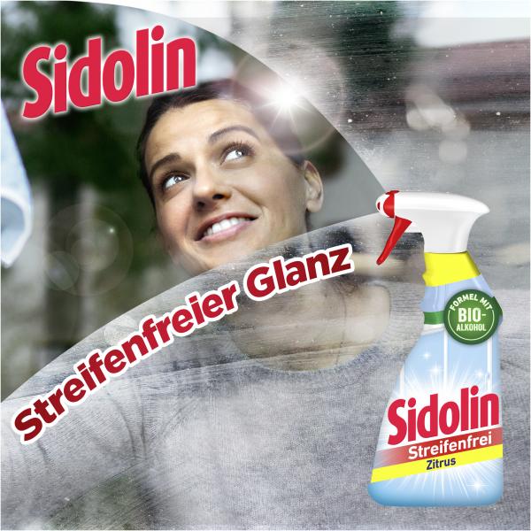Sidolin Streifenfrei Zitrus Glasreiniger