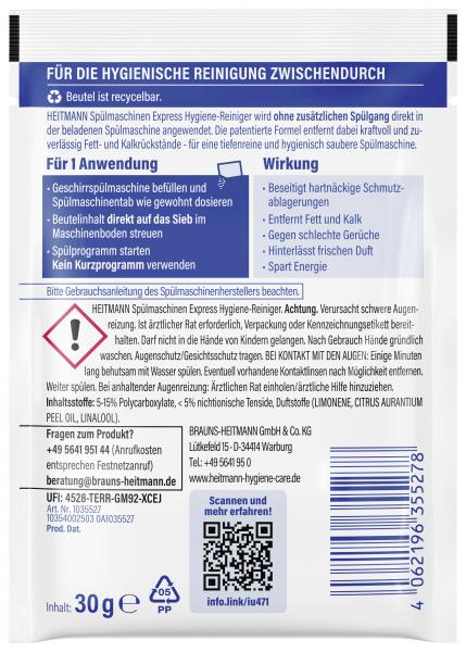 Heitmann Spülmaschinen Express Hygiene-Reiniger