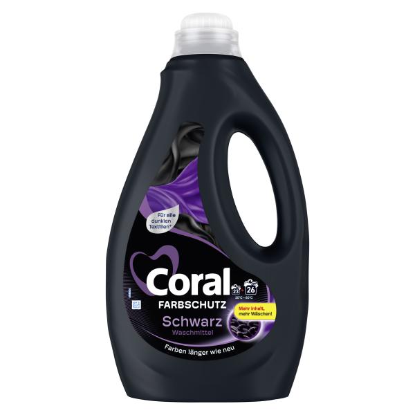 Coral Farbschutz Schwarz Flüssigwaschmittel