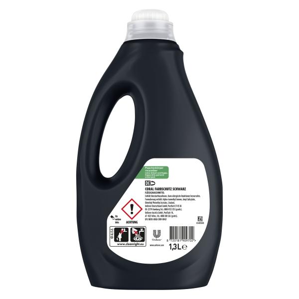 Coral Farbschutz Schwarz Flüssigwaschmittel