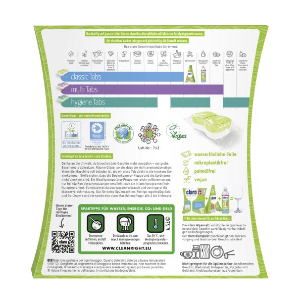 Claro Classic Geschirrspül Tabs