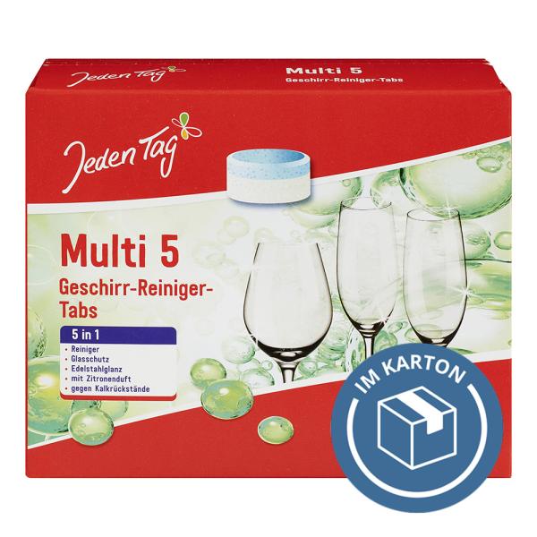 Jeden Tag Geschirr-Reiniger Tabs 5in1 Multi 5