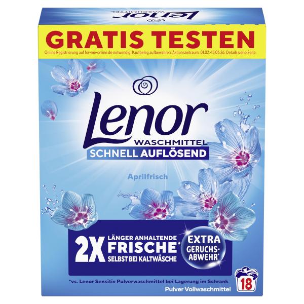 Lenor Waschmittel Pulver Aprilfrisch
