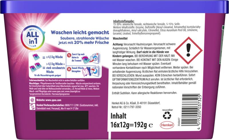 Spee Power Caps Color ALLin1