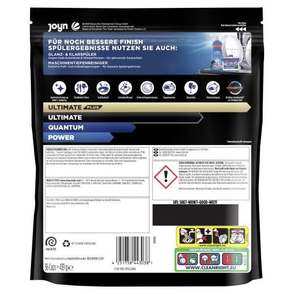 Finish Powerball Ultimate Plus All in 1