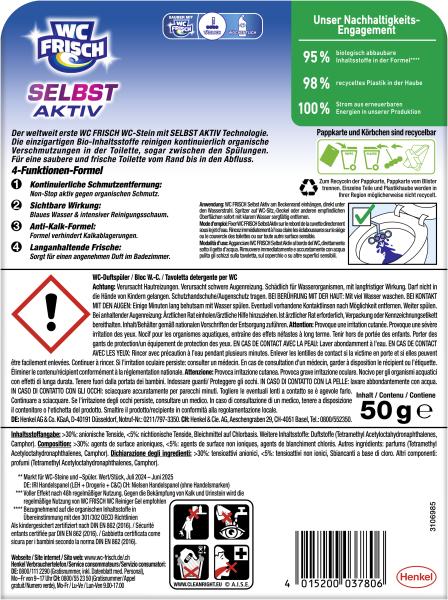 WC Frisch Selbst Aktiv Blau Chlor