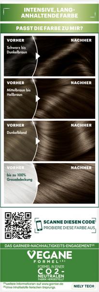 Garnier Nutrisse Ultra Creme Dauerhafte Pflege-Haarfarbe 4 Chocolate Mittelbraun
