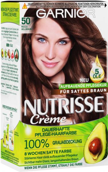 Garnier Nutrisse Crème Coloration 50 mocca hellbraun