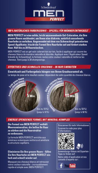 Schwarzkopf Men Perfect Anti-Grau Tönungs-Gel 60 natur mittelbraun